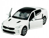 KIA Premium Performance Car Model Toy White Diecast 1:34-1:39 Scale Welly
