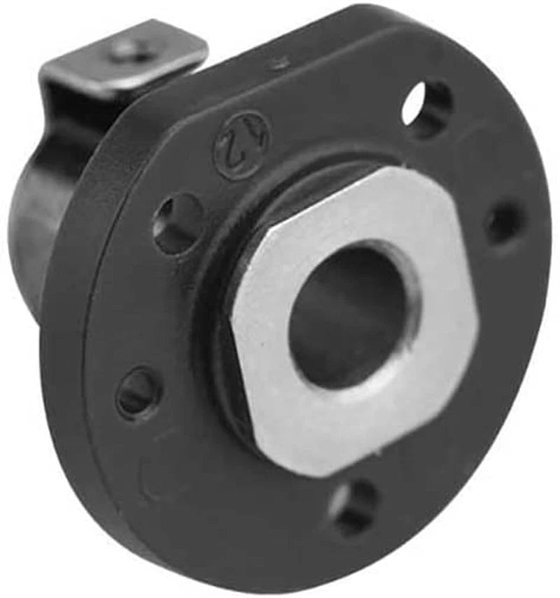 Drone rear arm hinge shaft replacement part, black plastic with metal bushing