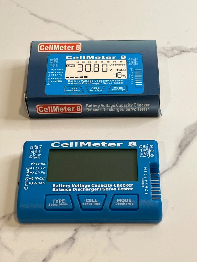 Nuofan RC CellMeter 8 Digital 1S-8S Battery Capacity Checker Battery Voltage Tes Battery