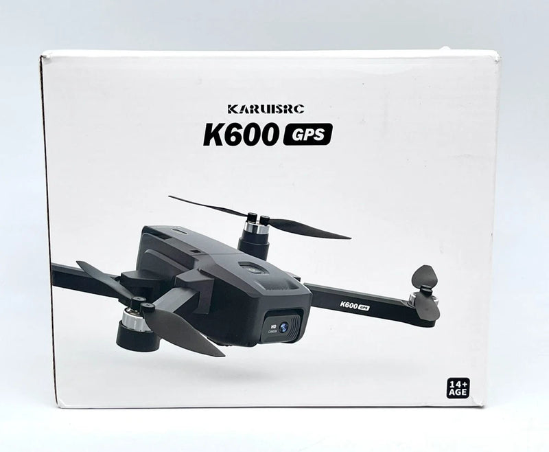 Foldable GPS quadcopter drone with camera, gray and black, K600