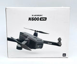 Foldable GPS quadcopter drone with camera, gray and black, K600