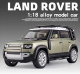 Large 1/18 Land Rover Defender Range Rover SUV Off-Road Alloy Model Car Diecast