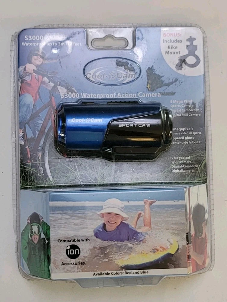 *BRAND NEW* ION  Cool-iCam S3000 Sport Cam Waterproof Action Camera Sealed