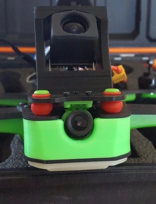Vortex 250 Pro by ImmersionRC FPV Camera Protector 3D Printed GREEN