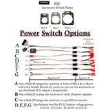 RCP-JRJST Power On & Off Switch Options JR/JST/Lipo Battery Balance Leads (2)pcs