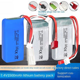 1Pcs 7.4V 1500mAh 15C Li-po Battery for FT009 V913 L969 K959 Remote Control Boat