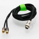 5Pin 180?? DIN Twist Lock Audio Input to 2x RCA Phono Male Cable 1~20FT For NAIM