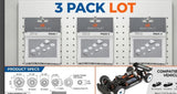 RC gear set replacement lot, 3-pack with multiple small gears in packets