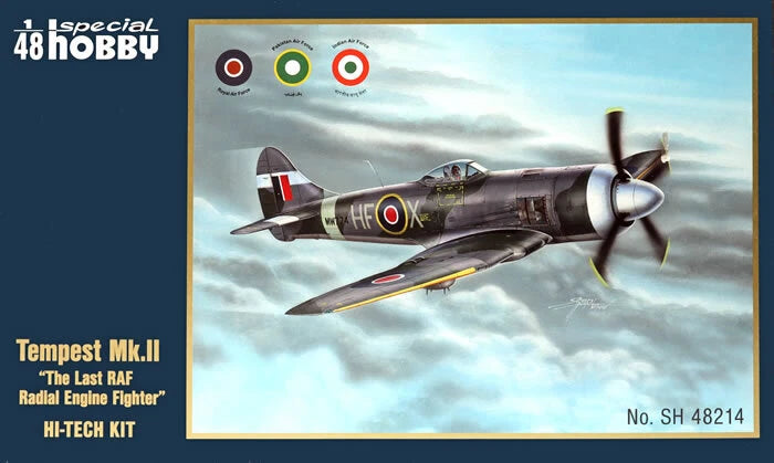 Special Hobby 1/48 Tempest Mk.II model aircraft kit box with RAF roundels