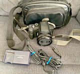 Panasonic Lumix DMC-FZ15 Digital Camera w/ Charger Batteries Cap 12X Zoom & Case