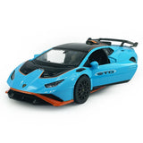 1:32 Lamborghini Hurncan STO Model Car Diecast Toy Cars Boys Toys Kids Gift Blue
