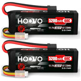 Powerful 11.1V 5200mAh LiPo Battery 2-Pack for RC Hobby Battery