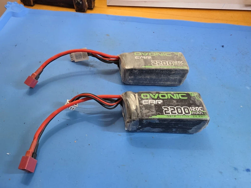 OVONIC 3S Short LiPo Battery 11.1V 2200mAh 120C with Dean-Style T Plug for... Battery