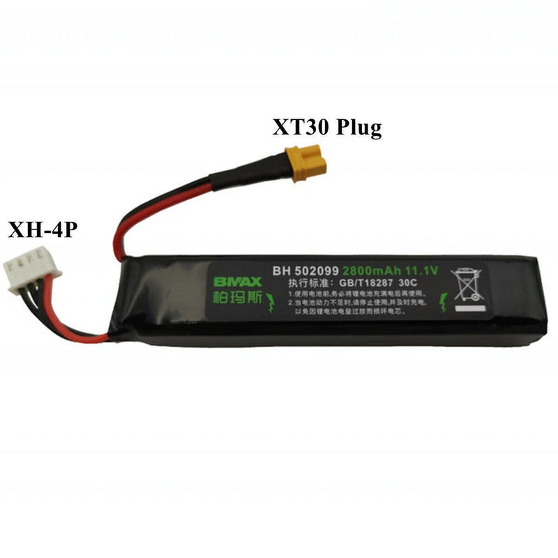 1Pcs 2800mAh 11.1V 30C Lipo Battery with XT30 Plug for RC Electric Water Gun Toy