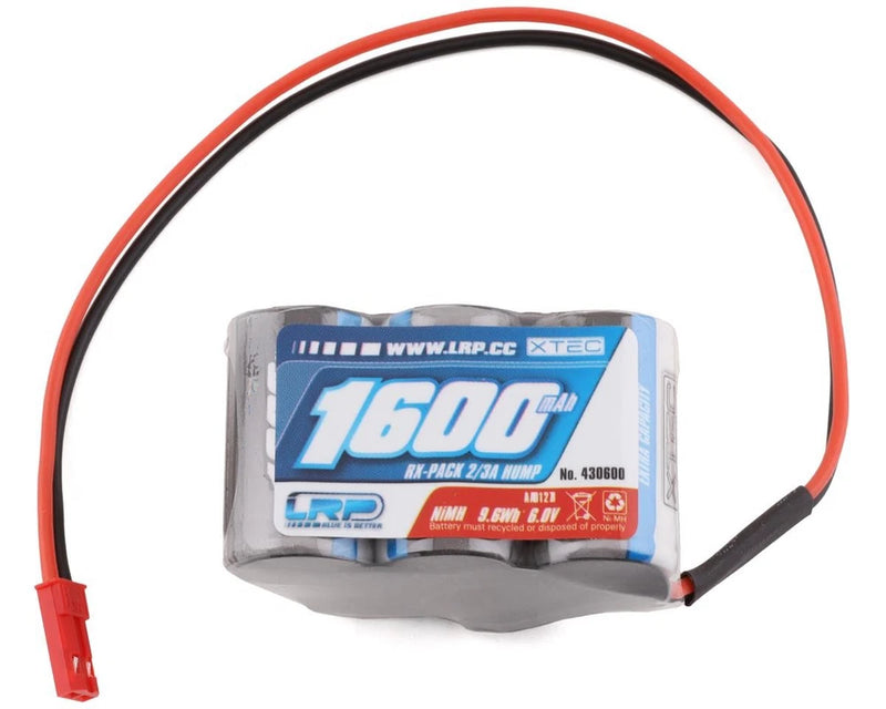 LRP XTEC 5-Cell 6.0V NiMH Hump Receiver Pack (1600mAh) [LRP430600]