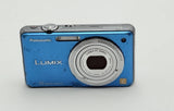 Panasonic LUMIX DMC FH1  Camera Blue/Teal. UNTESTED. 12 Mega Pixel Missing Cover