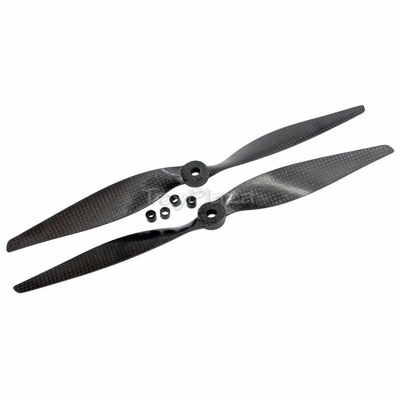 Carbon fiber RC drone propellers, CW/CCW, with mounting screws