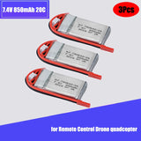 7.4V 850mAh 20C 2S Lipo Battery JST Plug for RC Aircraft Car and ship model toys