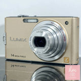 Panasonic Lumix DMC-FX66 Gold 14.1MP Compact Camera 5x Zoom From Japan