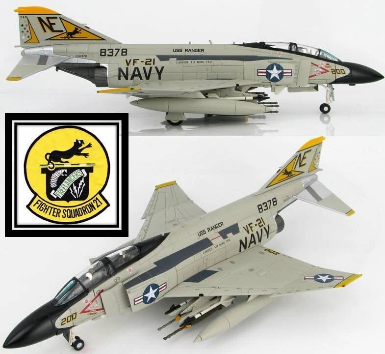Hobby Master 1/72 F-4J Phantom II model jet with VF-21 US Navy VF-21 markings