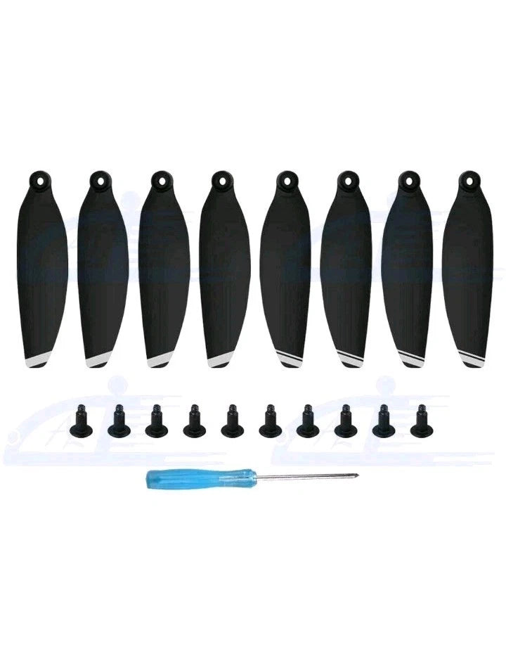 8pcs Silver Low-Noise Propellers Foldable Drone Propeller Blades DJI Mavic Mini