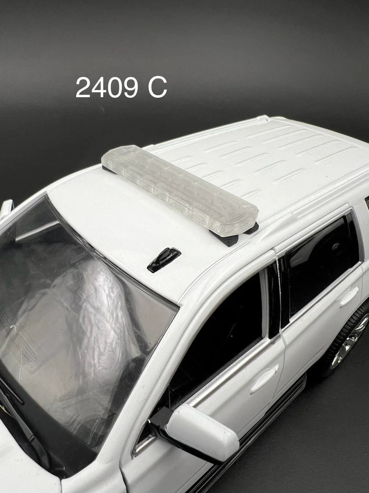 1/24 25 27 Scale Model LED Compatible Code 3 2700 Clear Lightbar Police 2409C