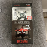 Propel Maximum X01 Micro Drone Wireless Quadrocopter - Black (VL-3513) NIB