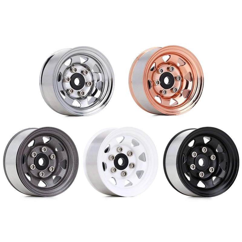 1.55" Beadlock Wheel Rim for 1/10 RC Crawler Car Axial TF2 Tamiya CC01 MST JIMNY