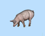 1/18 1/24 1/43 1/64 Miniatures Pig Animal Scene Prop Figure For Cars Vehicles