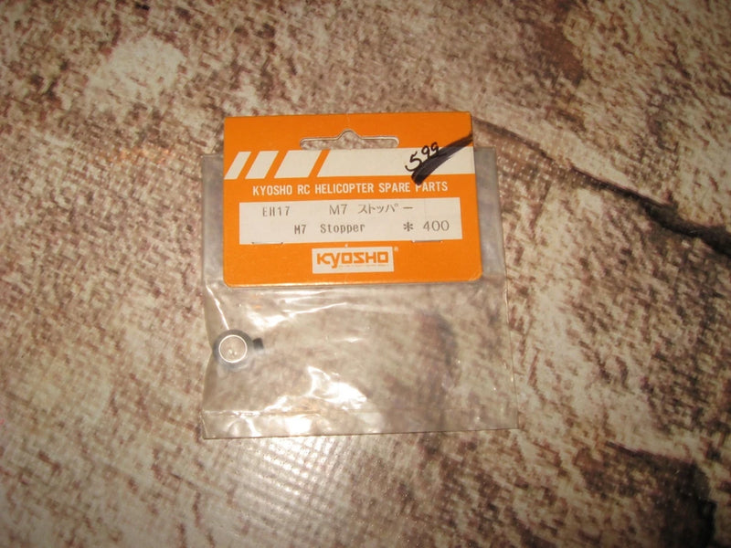 Kyosho RC helicopter spare part in sealed package, orange label and small metal ring