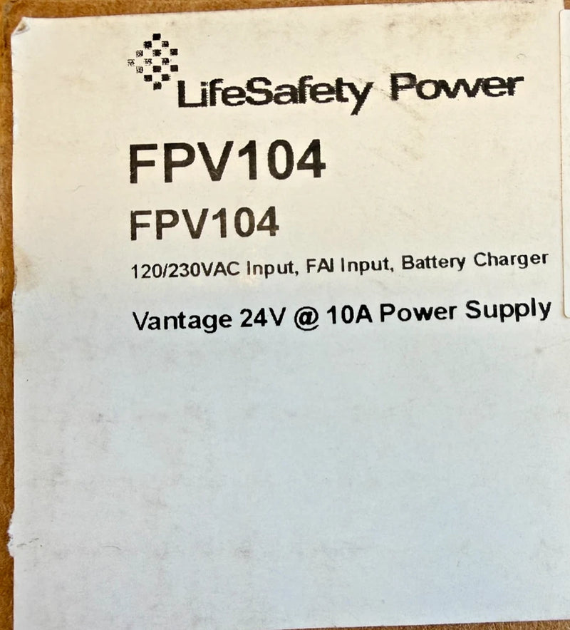 LifeSafety Power FPV104 Vantage 24V @10A POWER SUPPLY
