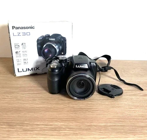 boxed Panasonic Lumix DMC-LZ30 16MP Digital Camera 35x Zoom Boxed new batteries