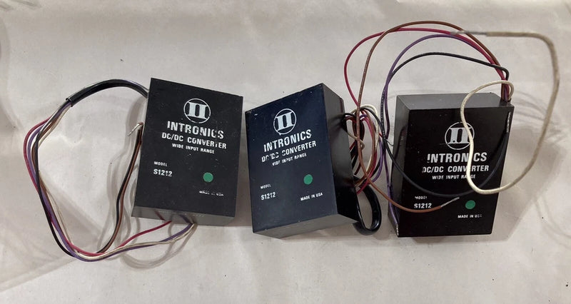 NOS  Lot of (3) Intronics S1212 DC/DC Converter Wide Input Range (shelf Wear)