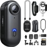 Body Camera 4K POV Pro 4K Wearable Camera with 360?Rotatable Clip
