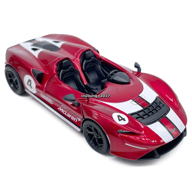 1:36 McLaren Elva Model Car Diecast Toy Cars Metal Vehicle for Boys Kids Red