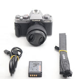FUJIFILM Mirrorless Camera X-T100 Lens Kit Dark Siler