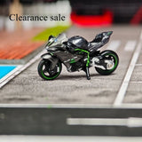 1:64 Kawasaki H2R Motorcycle Model Mini Car Figurine Set Collection of Gifts
