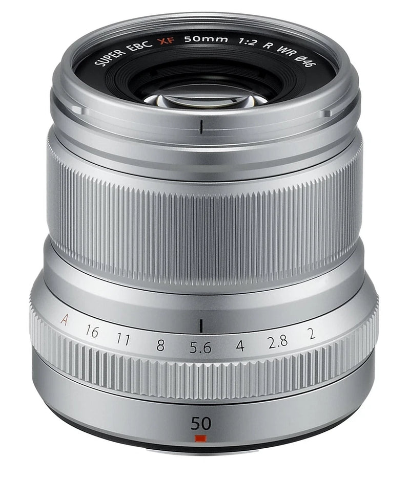 FUJIFILM Single Focus Medium Telephoto Lens XF50mmF2 R WR S Silver 50mm New