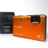 Panasonic LUMIX DMC-FT1 Orange 12MP Waterproof Compact Camera From Japan