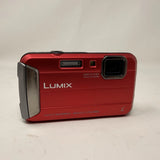 Panasonic Lumix DMC-TS25 16.1MP Waterproof Compact Digital Camera - Red
