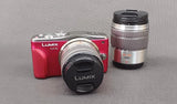 PANASONIC LUMIX DMC-GF6 Color Red Mirrorless 12-32mm Lens from JAPAN