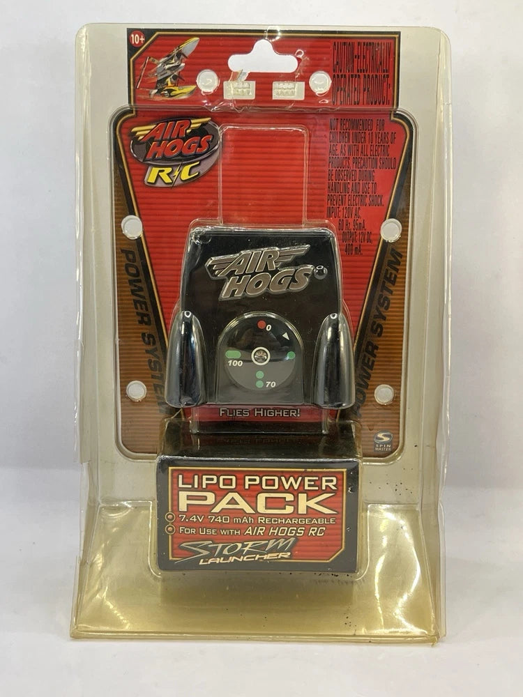 Air Hogs RC LiPo Power Pack 7.4V 740mAh Storm Launcher NIB Rare Battery