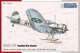 SAAB B-5 Swedish Dive Bomber	SH72421 Special Hobby 1:72 New