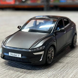 1:32 Tesla Model Y Electric SUV Diecast Model Car w/ Sound Light Pull Back Toy