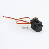 RC metal servo with three-wire cable and mounting screw
