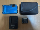 Panasonic LUMIX DMC-FT3 Compact Digital Camera Blue Working JP