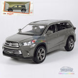 1:32 Toyota Highlander Model Car Alloy Diecast Toy Vehicle Collection Gift Grey Battery
