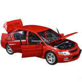 1:24 Mitsubishi Lancer EVO IX Model Car Diecast Toy Vehicle Kids Toys Gifts Red