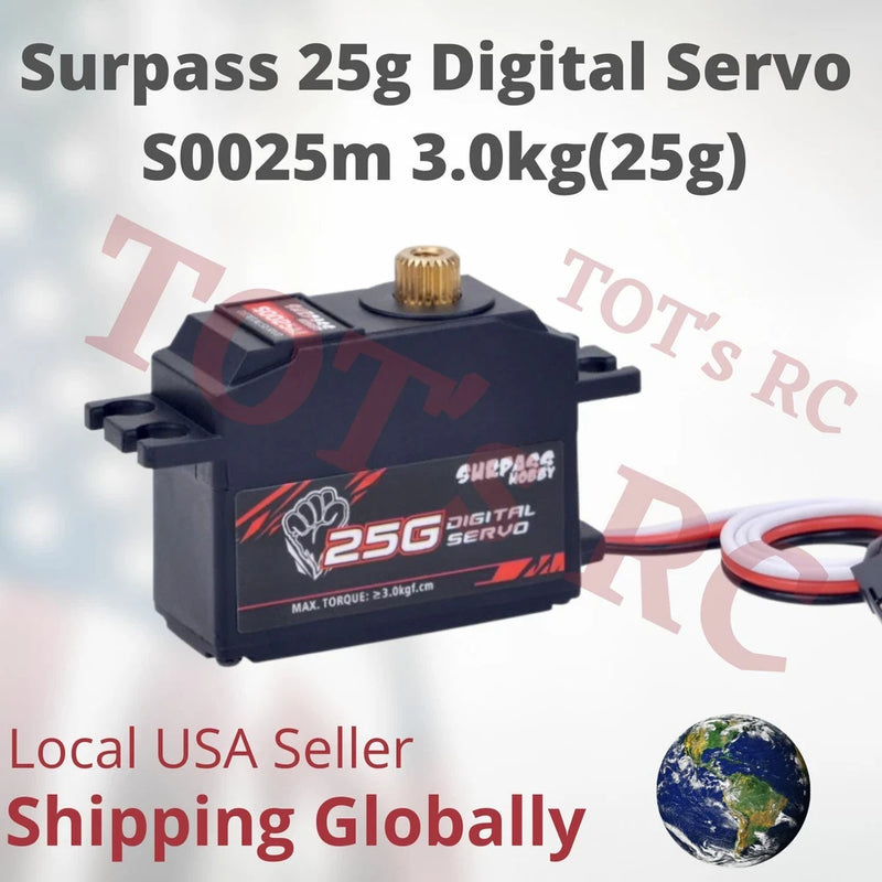 SURPASS HOBBY S0025M 25g Metal servo TREX 500 1/12 RC Car/Airplane/Boat/Robot