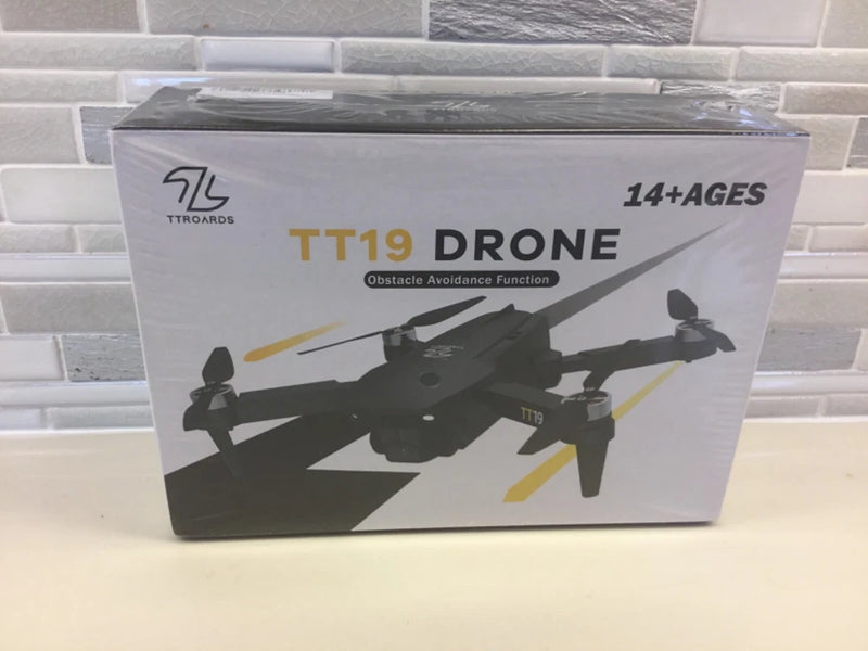 TT19 beginner drone retail box with quadcopter graphic and camera drone design